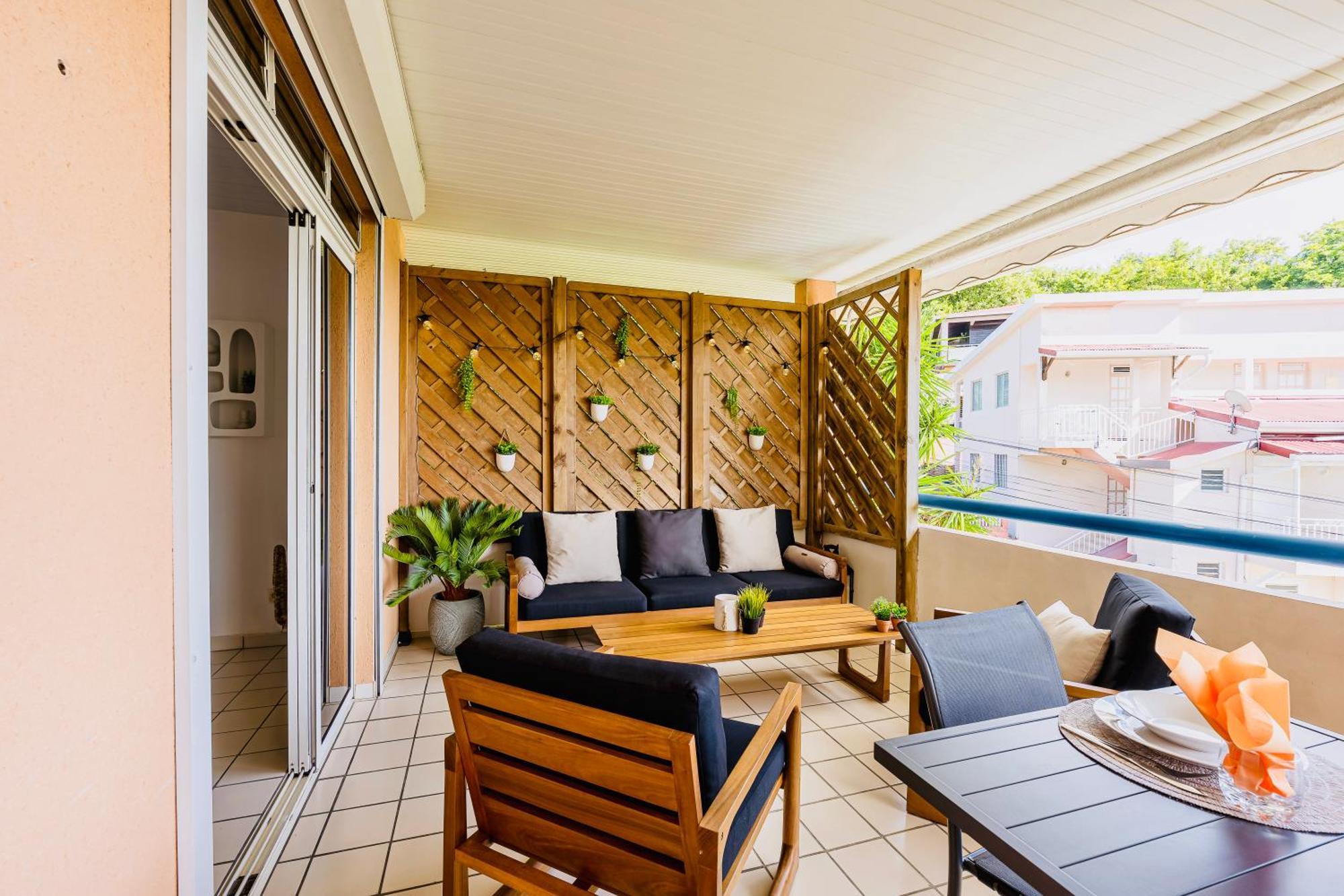 Maison Yole Bleue - Vue Sur Les Trois Ilets Luaran gambar